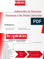 La Administracion de Recursos Humanos y Las Faltas Laborales PDF