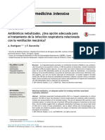 Antibióticosnebulizados.¿Unaopciónadecuadaparaeltratamientodelainfecciónrespiratoriarelacionadaconlaventilaciónmecánica