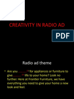 Creativity in Radio