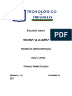 Evaluación Unidad 2 Quimica