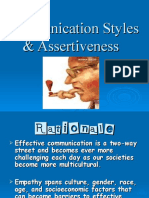 Effective Communication Styles and Assertiveness