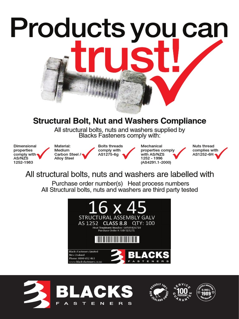 Compliance of Structural Fasteners | PDF