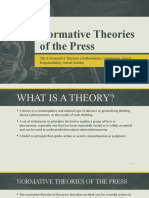 Normative Theories of The Press