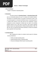 Module 2 - Week 3 - Platform Technologies PDF