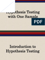Chapter 4 HYPOTHESIS TESTING