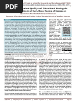 Curriculum Content Quality and Educational Wastage in Secondary Schools of The Littoral Region of Cameroon