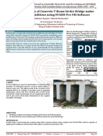 Comparative Study of Concrete T Beam Girder Bridge Under IRC Loading Conditions Using STADD Pro V8i Software