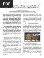 Biodegradable Cutlery Using MoringaPod Husk An Alternative To Conventional Plastic Cutlery