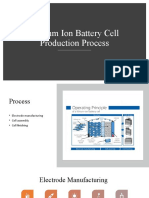 Lithium Ion Battery Cell Production Overview
