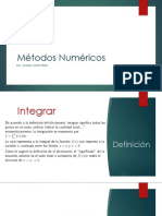 Métodos numéricos para integrar funciones