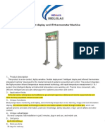 Intelligent display and IR thermometer Machine: 1、 Product description