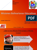 Misiones Bolivarianas Educativas