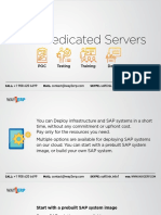 SAP Dedicated Servers: POC Demo Testing Training