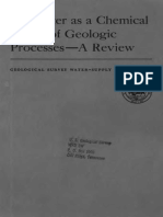 Rainwater As A Chemical Agent of Geologic Processes A Review