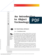 An Introduction To Object Technology: The Traditional Approach