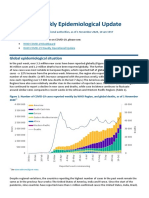 COVID-19 Weekly Epidemiological Update