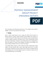 Strategic Management Group Project (Progress Report)