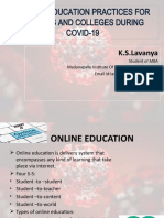 Remote Education Practices for Schools and Colleges During COVID-19