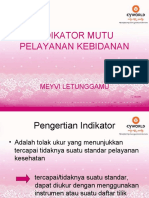 Indikator Mutu Pelayanan Kebidanan