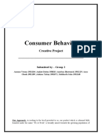 Consumer Behavior: Creative Project