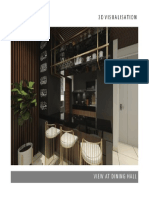 3D Visualisation: View at Dining Hall