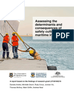 Assessing safety culture and wellbeing in the maritime industry