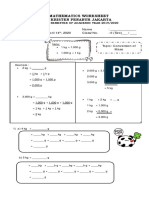 Mathematics Worksheet SD Kristen Penabur Jakarta