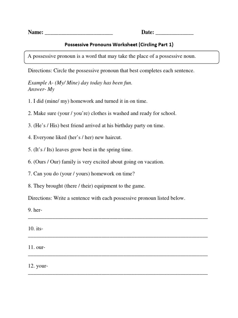 name-date-possessive-pronouns-worksheet-circling-part-1-pdf