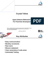 Crystal Yellow: Agile Software Methodology For Paraview Development