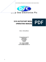 Deep Sea Electronics PLC: 5210 Autostart Module Operating Manual