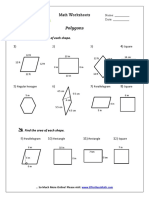 Polygons: Find The Perimeter of Each Shape