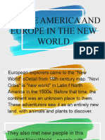 Native America and Europe in The New World