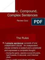 SLIDES - Simple Compound Complex Sentences PDF