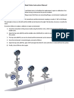 Slim Line Double Block and Bleed Valve Instruction Manual