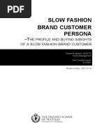 Contemporary Case Studies On Fashion Production, Marketing and
