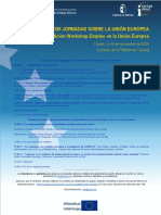 Xxiii Jornadas Sobre La Unión Europea 7 Edición Workshop Empleo en La Unión Europea