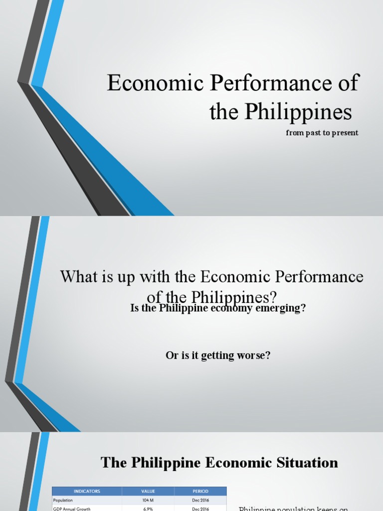 Economic Performance of The Philippines: From Past To Present | PDF ...