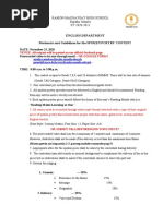 English Department Mechanics and Guidelines For The SPOKEN POETRY CONTEST