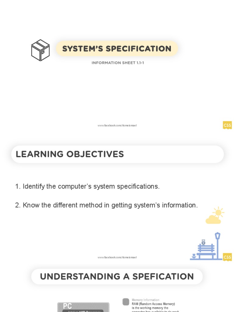 System Specifications Overview | PDF | Usb | Computer Data Storage