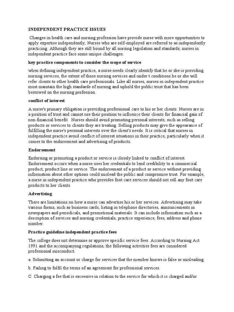 Independent Practice Issues in Midwifery | PDF | Midwife | Midwifery