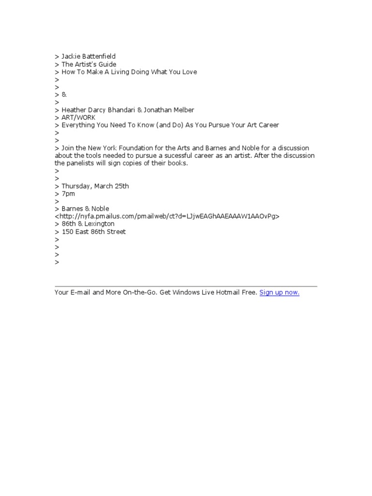 Pursuing an Artistic Career A Discussion on the Tools and Guidance