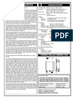 Specifications Product Description