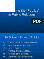 Examining The "Publics" in Public Relations