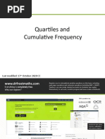 IGCSE-IQR and CumulativeFrequency For GX (Girls)