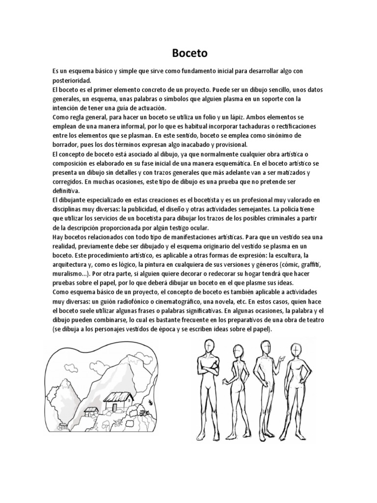 Boceto Pdf Dibujo Medios De Arte