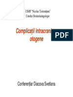 Complicatii Intracraniene Otogene PDF