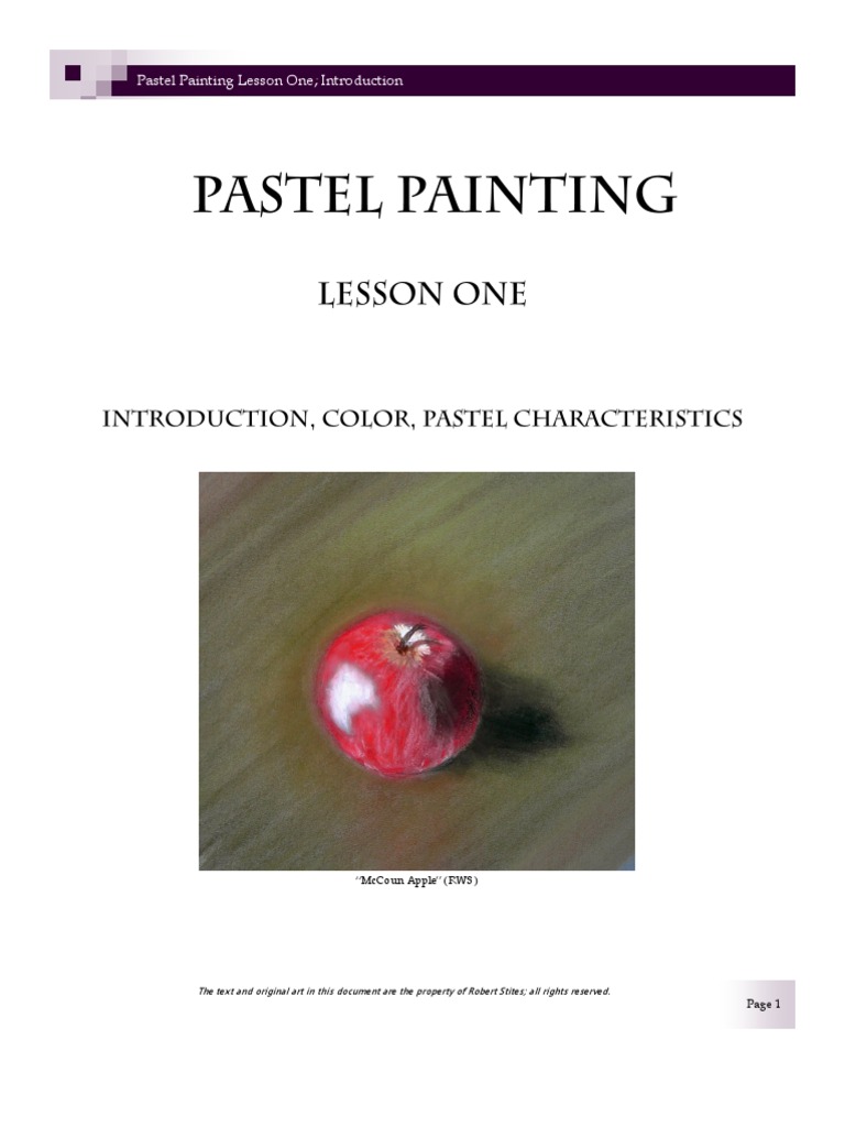1 Pastel Painting PDF Pastel Color