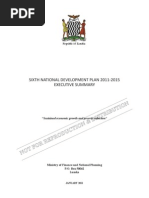 Download Sixth National Development Plan 2011-2015 - Executive Summary by Chola Mukanga SN48285885 doc pdf