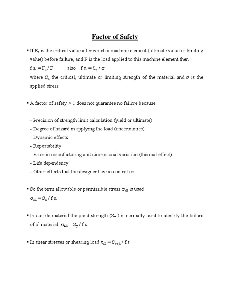 Theories of Failure PDF | PDF | Strength Of Materials | Yield (Engineering)