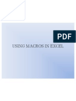 Using Macros in Excel